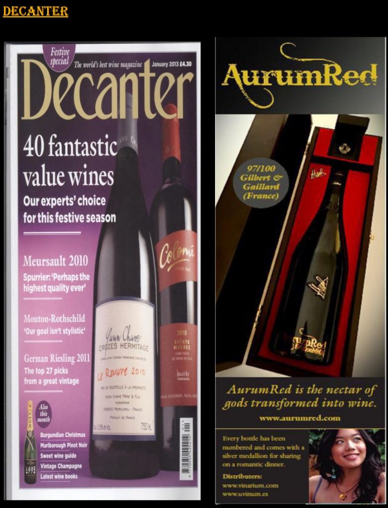 Historia del vino mas exclusivo del mundo AurumRed